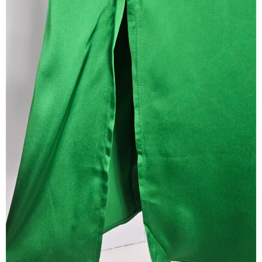 The Drop Ana Emerald Green Side Slit Midi Slip Dress Women's Size 2X NWT - Picture 7 of 15